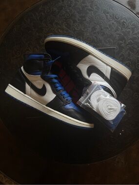 Nike Air Jordan 1 High Black White Royal Blue